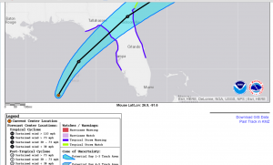 TS Colin Forecast Track (NOAA NHC)