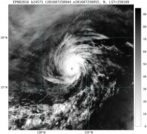 Hurricane Georgette Satellite Image NOAA