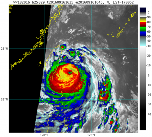 IR Satellite image Typhoon Malakas
