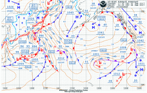 North Pacific 48 Hour Surface Forecast: NOAA OPC
