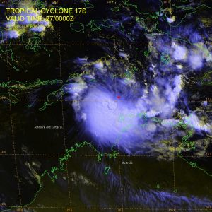 Satellite image via JTWC