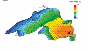 Edmund Fitzgerald Wave Heights 01Z Nov 11 1975