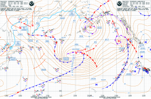 NOAA OPC Surface Analysis 00Z 26 Janurary 2016