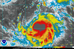 TS Meranti IR Satellite Photo