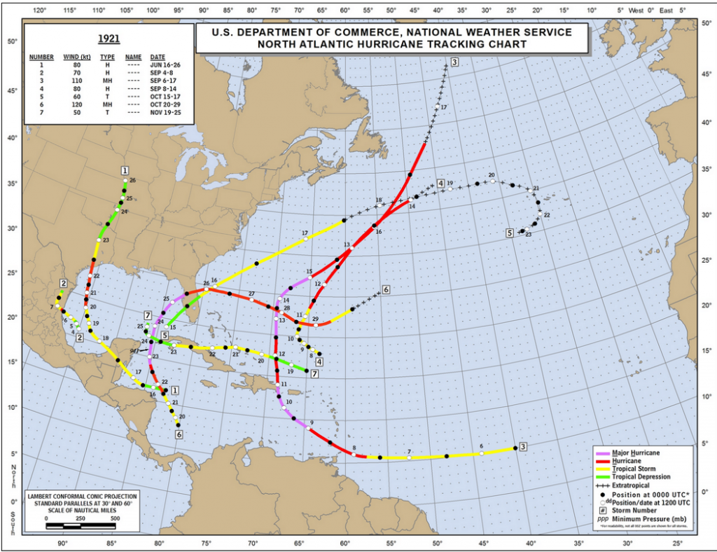 1921 Hurricanes - NOAA NHC
