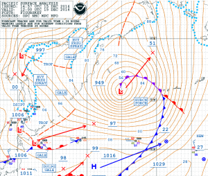 1200Z NOAA OPC Surface Analysis 