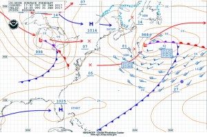 NOAA OPC Surface Forecast for 1200UTC Tuesday 31 Jan. 2017
