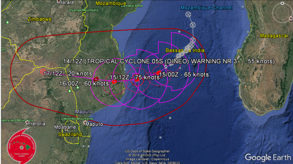 JTWC Forecast Track