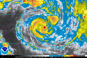 Meteosat Satellite Photo TC Dineo