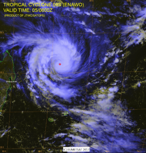 Satellite image TC Enawo 