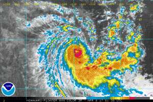 TC Ernie IR Satellite Photo 