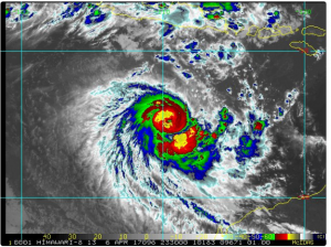 TC Ernie IR Satellite view