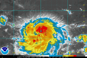 NOAA Satellite image TS Fernanda