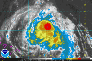NOAA Satellite image TS Jose
